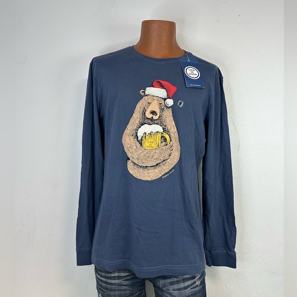 Life is Good Beer Hug Long Sleeve Shirt